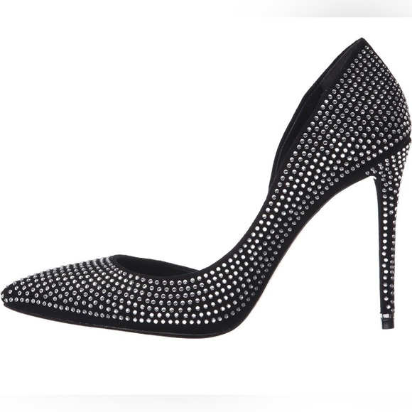 Rachel Zoe Black Tre Studded Kid Suede Pumps | Size 9.5 | NWT - Picture 4 of 11